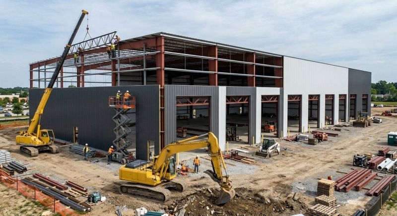 Warehouse Garage Construction in Conroe, TX