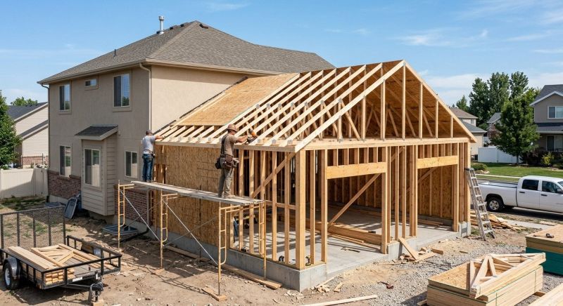 Attached Garage Construction in Pearland, TX