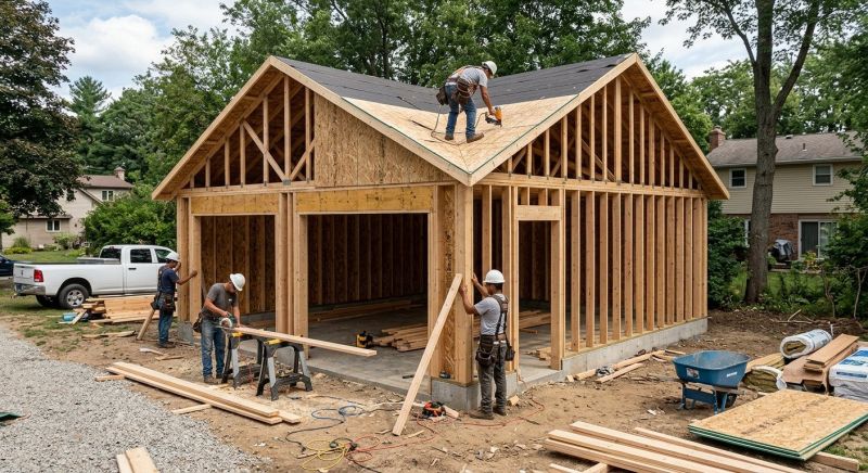 Attached Garage Construction in South Houston, TX