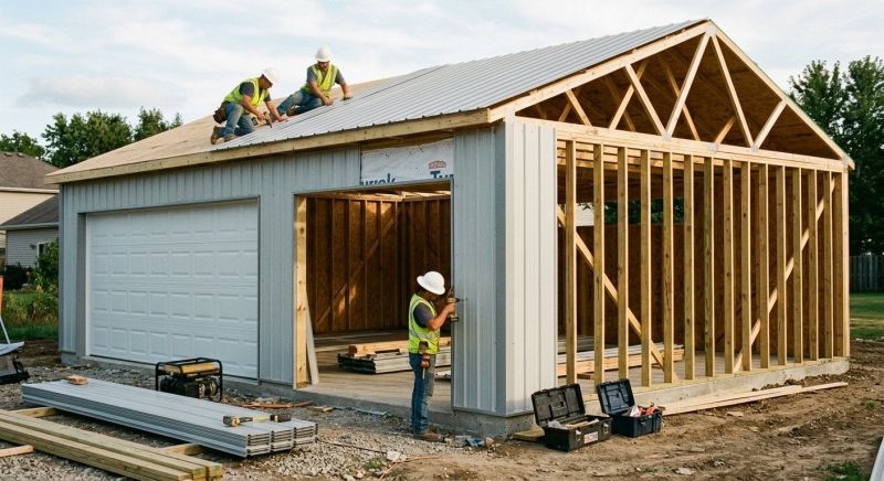 Attached Garage Construction in Cypress, TX