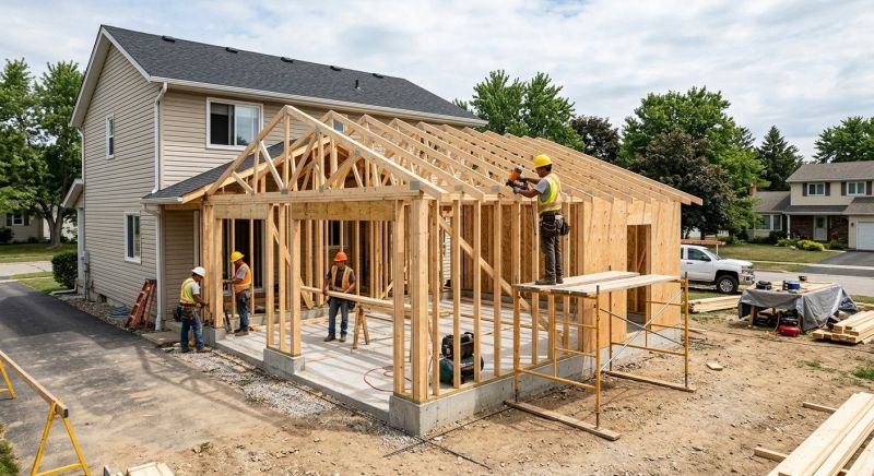 Detached Garage Construction in Houston, TX
