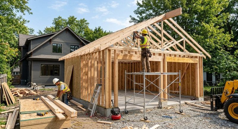 Detached Garage Construction in Summerville, SC