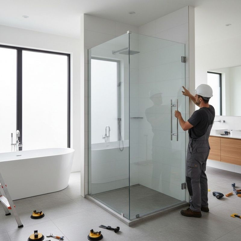 Glass Shower Door Installation in Wilmington, NC