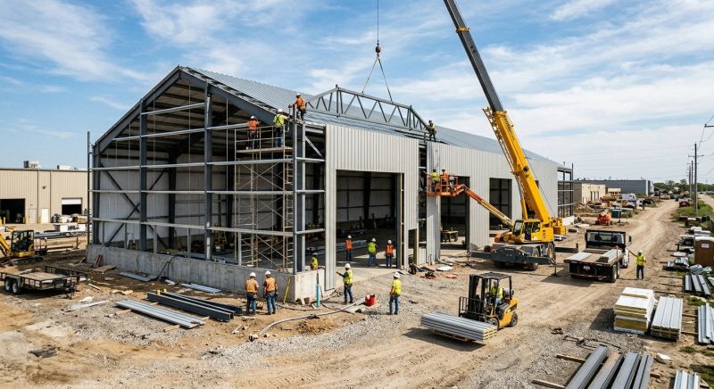 Warehouse Garage Construction in Houston, TX