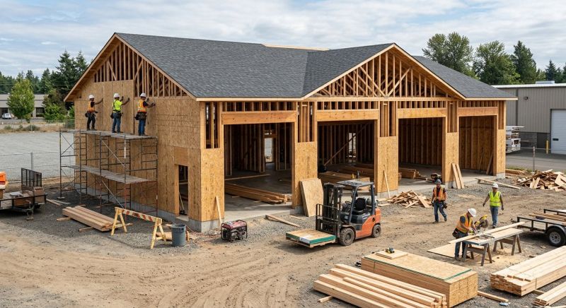 Warehouse Garage Construction in South Houston, TX